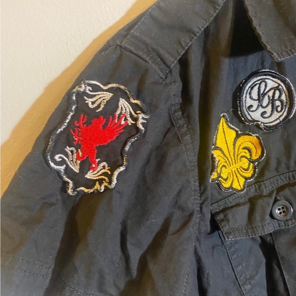Alternative Motorcycle Patch Work Punk Shirt - Picture 3 of 5